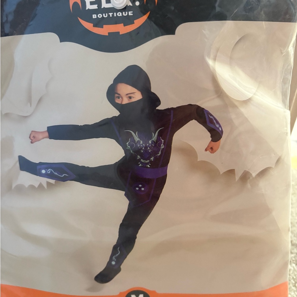 Black Ninja Costume for Kids